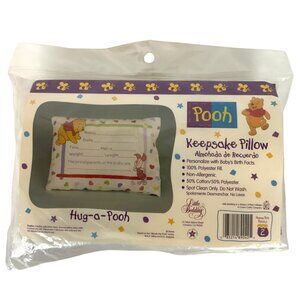 Disney Pooh Baby Keepsake Pillow Cotton Blend Newborn Gift Vintage